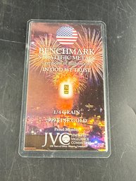 Benchmark Strategic Metals 1/4 Grain .999 Fine Gold