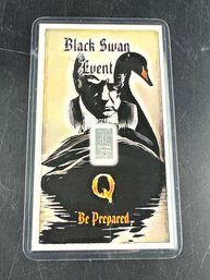 Black Swan Event One Grain .999 Fine Silver Bar