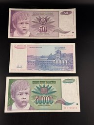 Lot Of Foreign Paper Money