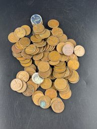 100 Miscellaneous Dated Wheat Pennies