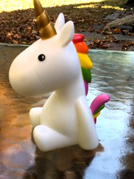 Dhink Child's Bedside Rainbow Mane Unicorn Nite-Lite Night Light