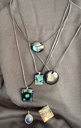 Baccarat & More Glass Pendant Grouping