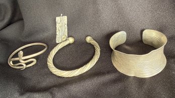 Silver Tone Bracelet & More Grouping