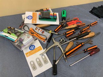 Bucket Of Random Household Tools Used Condition