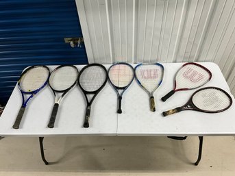 Grouping Of 7 Tennis & Racquetball Racquets Ref: JPH