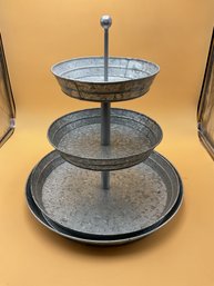 Galvanized Metal Serveware