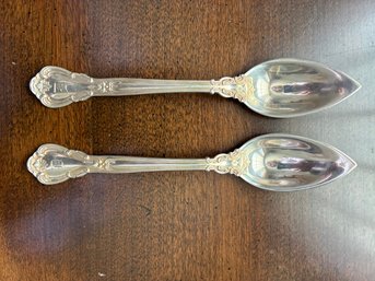 2 Sterling Spoons Possibly Chantilly By Gorham
