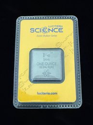 Luciteria Science Exotic Bullion Series 1oz Iron Square