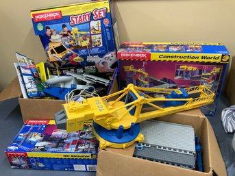 Large Lot Of 2000 Era Rokenbok System Building Construction Toys Played With Condition