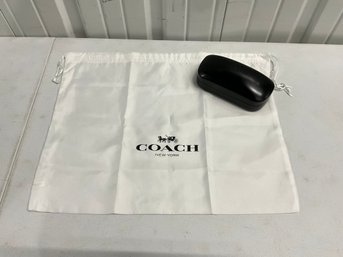 COACH Dust Bag & Black Eyeglasses Case Ref: JPH