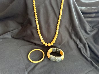 Vintage Bone Jewelry Trio