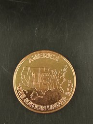 One AVDP Ounce .999 Fine Copper Round America