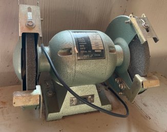 Vintage Bench Grinder In Good Working Condition