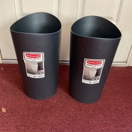 Pair Of Rubbermaid Wastebaskets