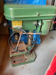Vintage Drill Press In Great Condition For Age
