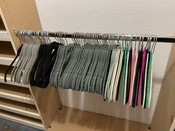 Large Lot Of Velvet Hangers