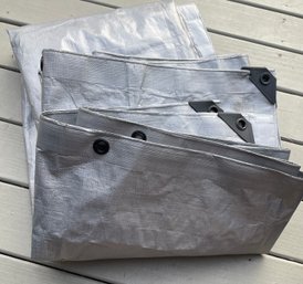 Large Silver Tarp. Like New.
