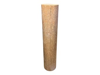 1980s Postmodern Style Tessellated Stone Cylindrical Pedestal