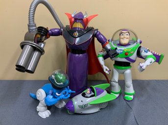 Collection Of 4 Various Toy Story Action Figures Buzz Lightyear Emperor Zurg