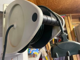 Wall Mount Extension Cord Reel With Cord