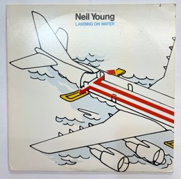 1986 Neil Young Landing On Water W/ Og Inner Sleeve
