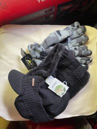 Hunting Hat & Gloves- New