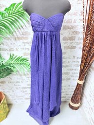 Laundry By Sheli Segal Purple Gown W/ Sparkle Detail