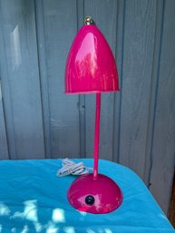 Hot Pink Desk Table Metal Lamp.