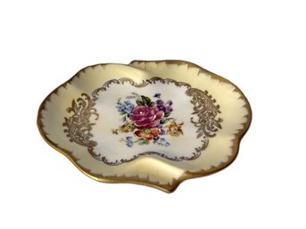 French Hand-Painted Trinket Dish