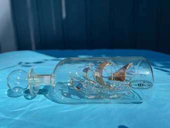 Viro Disseny (Mayflower?) Ship Glass Sculpture Barcelona