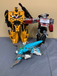 3 Played With Condition Transformer Toys