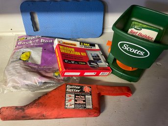 House & Yard Lot Including Blue Kneeler