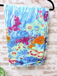 NWT Cynthia Rowley Multicolor Water Color Floral Scarf