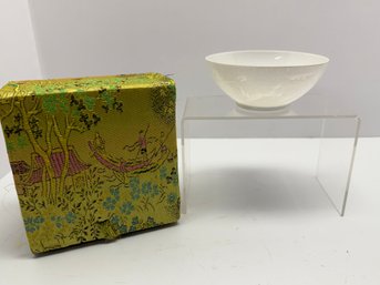 Eggshell White Porcelain Chinese Tea Bowl