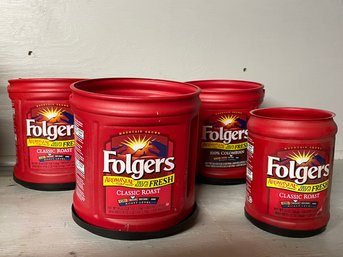 Screws And Nails In Folgers Containers.