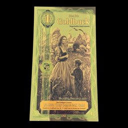 1 Idaho GoldBack 1/1000th Troy Ounce 24K Gold