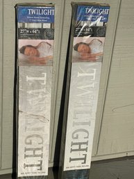 (B) Pair Of 27x64' Twilight Room Darkening Mini Blinds