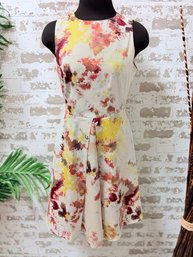 Hunter Bell New York Muted Watercolor Splash Sleeveless Dress Size 0