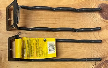 Pair Of Wall Mount Metal Flip Up Tool Holders