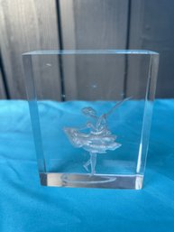 Laser Etched Ballerina Home Decor/Paperweight
