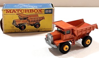 Vintage Matchbox Mack Dump Truck In Original Box