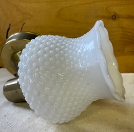 Vintage Milk Glass Wall Sconce Lamp