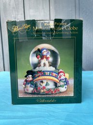 Heritage Handpainted Snowman Musical Water Globe Collectables