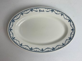 Antique Buffalo China Sandwich Oval Platter, Circa 1920s