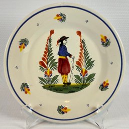 Vintage Henriot Quimper France French Pottery 8.25-Inch Salad Plate Ref: PH