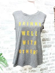 Drinks Well W/ Others Sleeveless T-shirt Size S