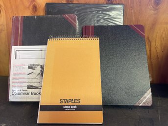 New Ledger Books And Steno Pad