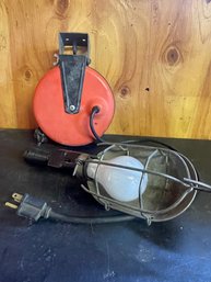 Work Light With Cord Reel