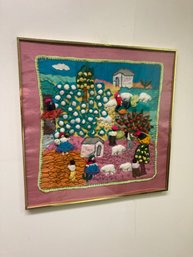 Framed Handmade Folk Art