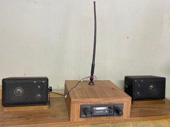 Radio / Cassette Player For The Shop With 2 Speaksrs